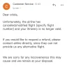 LastMinute.com - Flight cancellation/modified