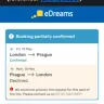 eDreams - Return flights declined on booking. Full amount taken. Unable to contact customer services. - Photo 1