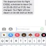 Etihad Airways - Flight ey 656 false delay communication by etihad - Photo 1
