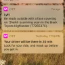Lyft - No providing a service after waiting and the driver canceling at the last minute