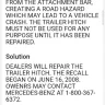 Mercedes-Benz International - Did not fix / repair defective recall product (faulty tow hitch)