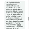Globe Telecom - Ongoing promo