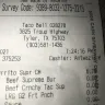 Taco Bell - Horrible cold and scorched old food and not made correctly
