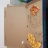 Roman's Pizza - The box pizza foot print inside