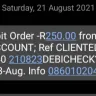 Clientele - Unauthorized debit orders