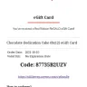 Red Ribbon Bakeshop - E-gift code invalid