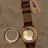 AliExpress - Skmei elegant mechanical mens watches leather strap round hollow dial men wrist watch automatic