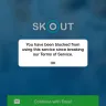 Skout - My mobile have been blocked