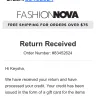 Fashion Nova - Product/servicing
