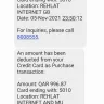 Rehlat - No proper response for my refund - Photo 3