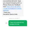 Decathlon - Product not received but sms shows delivered - Photo 2