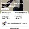 Jill's Steals and Deals - Luxxe Feather Scraf - Photo 1