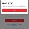 Pizza Hut - The pizza app itself.. Login errors