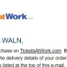 TicketsatWork - Disappointed in tickets at work customer service