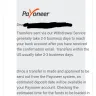 Payoneer - Unable to withdraw/get back my own money