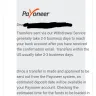 Payoneer - Unable to withdraw/get back my own money - Photo 1