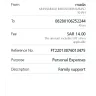 Enjaz Bank - Payment not received, I send pakistan meezan bank (ft22013876013475)