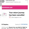 LastMinute.com - Cancelled flights
