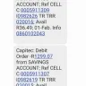 Cell C - Debit order highlighted 