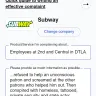 Subway - Employees at 2nd and central in dtla... - Photo 2