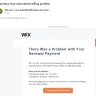 Wix - Demand for money with no apparent explanation