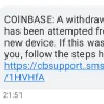 Coinbase - Withdrawal problems