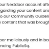 Nextdoor - Outright hostile to freedom of speech