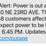 Red River - Electric service notifications and restoration process during outage.