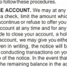 Truist Bank (formerly BB&T Bank) - Closed account