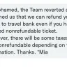 Etihad Airways - Etihad refuses trsvel credit refund