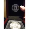 The Bradford Exchange - American silver eagle struck thru reverse error 