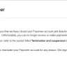 Payoneer - Blocked my funds and got an email for account close - Photo 1