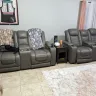 Ashley HomeStore - $3200 loveseat delivered with hole in arm. - Photo 1