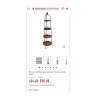 Hobby Lobby Stores - Brown and black 4 tier wooden shelf 
