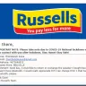 Russells - Exchange of a product