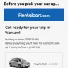 RentalCars.com - Refund for earlier returned car