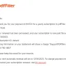 PDFFiller - PDFFiller - Charged $105.6 for a yearly subscription I didn't sign up for