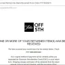 Saks OFF 5th - Refund never received after returning item - Photo 1