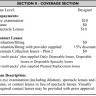 Davis Vision - Patient SERVICE RECORD contradictory statements