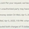 Amazon - False charges - "unpaid charges" - Photo 1