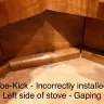 Reborn Cabinets - Incorrect Toe Kick Insall - to short & gapping seams - Photo 2