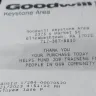 Goodwill Industries - No bags for purchased merchandise
