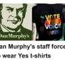 Dan Murphy's - Staff wearing voice t-shirt.