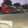 7-Eleven - Fleet of 18-wheelers parked regularly