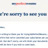 My Perfect Resume - Fraudulent charges - Photo 1