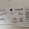 Qatar Airways - Paid for a seat upgrade and was allocated seat. On boarding was given wrong seat.