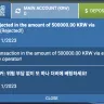 1xBet - I deposit 500,000, korean won. But it was rejected but deduct on my account