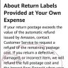 Amazon - Full postage cost cannot be refunded - Photo 3