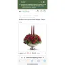 FlowerShopping.com - Holiday centerpiece in mercury glass bowl