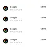 Google - Unauthorized transactions